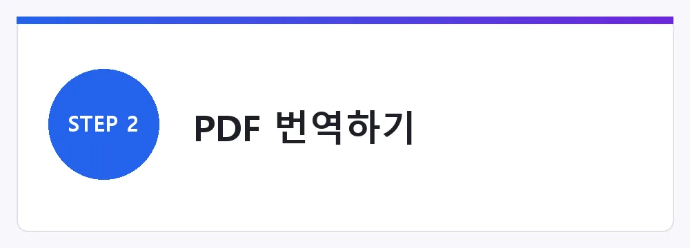 PDF 번역하기