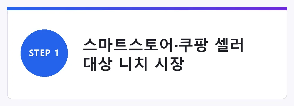스마트스토어·쿠팡 셀러 대상 니치 시장