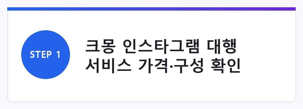 크몽 인스타그램 대행 서비스 가격·구성 확인