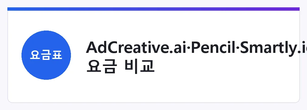 AdCreative.ai·Pencil·Smartly.io·캔바 요금 비교