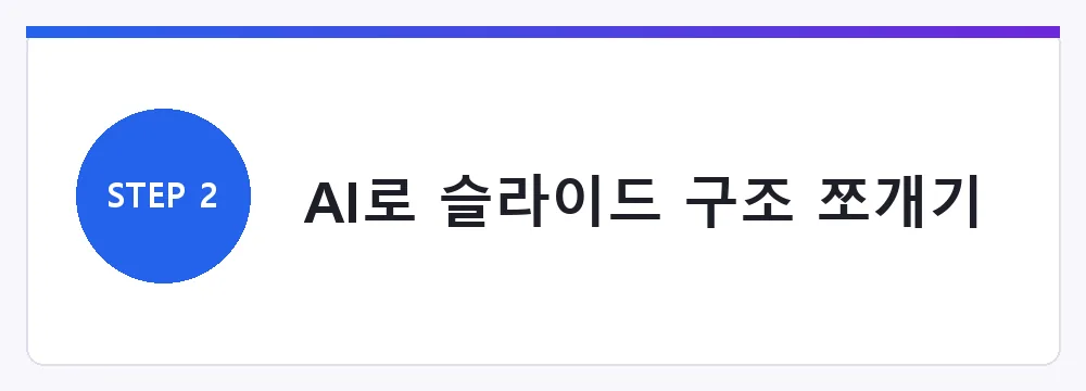 AI로 슬라이드 구조 쪼개기